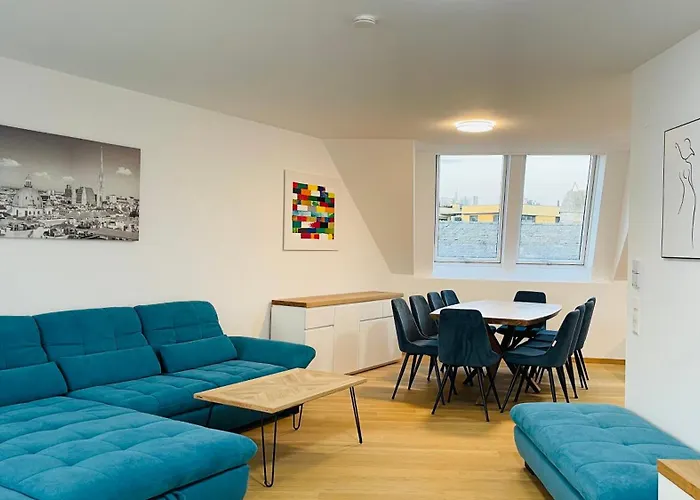 Spacious Penthouse - 4 For Up To 10 Guests - Contactless Check-in Apartman Bécs
